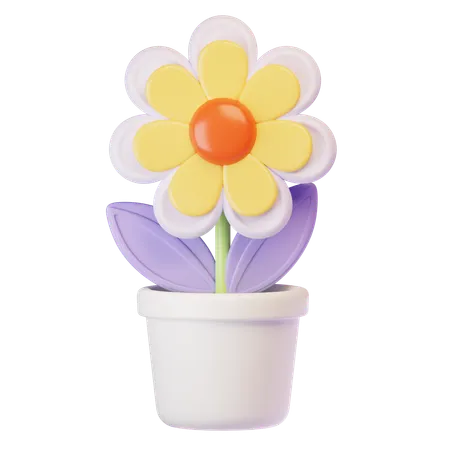 Flower pot  3D Icon