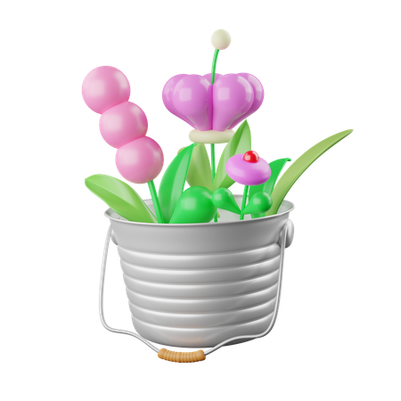 Flower Pot  3D Icon