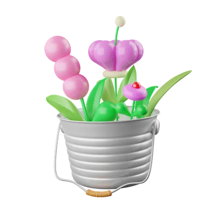 Flower Pot  3D Icon