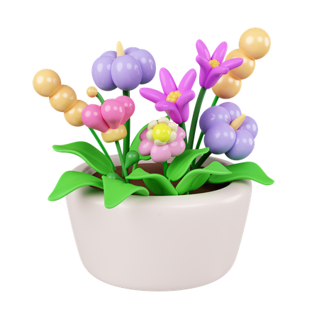 Flower Pot  3D Icon