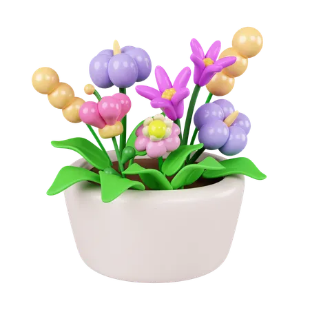 Flower Pot  3D Icon