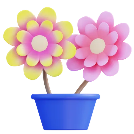 Flower Pot  3D Icon