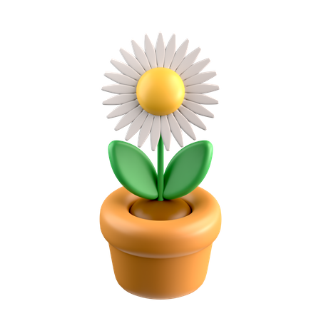 Flower Pot  3D Icon