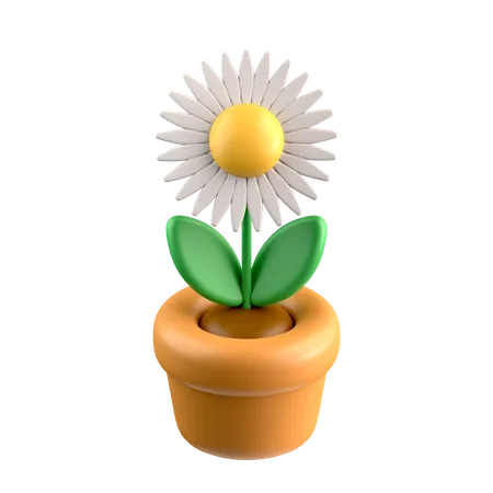 Flower Pot  3D Icon