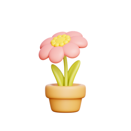 Flower Pot  3D Icon