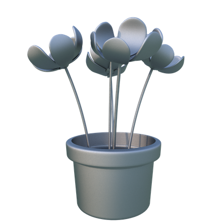 Flower Pot  3D Icon