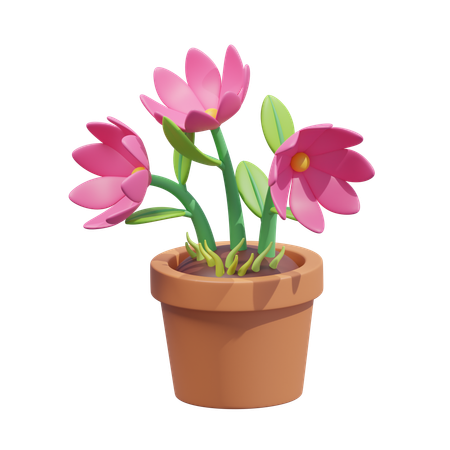 Flower Pot  3D Icon