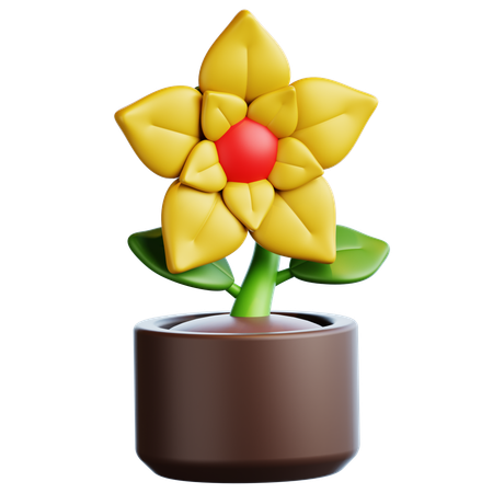Flower Pot  3D Icon