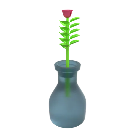 Flower Pot 3D Illustration