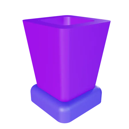 Flower pot  3D Illustration