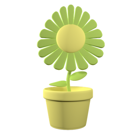 Flower Pot 3D Icon