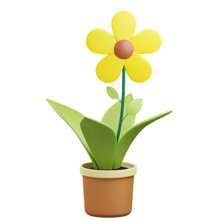 Flower pot  3D Icon
