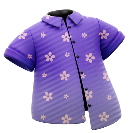 Flower Printed Shirts  3D Icon