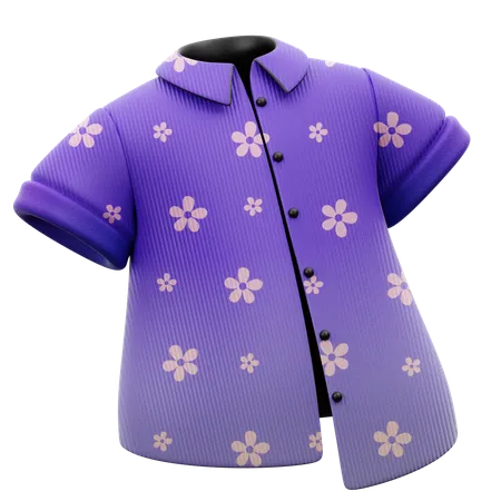 Flower Printed Shirts  3D Icon