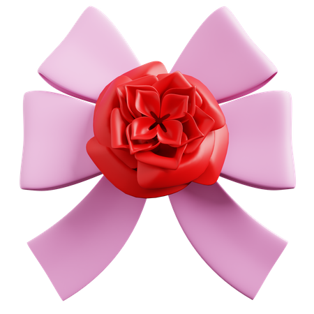 Flower Ribbon  3D Icon