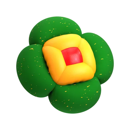 3 D Abstract Inflated Shape Flower 3D Icon