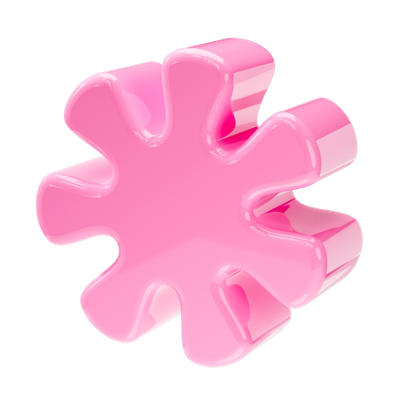 Flower Shape  3D Icon