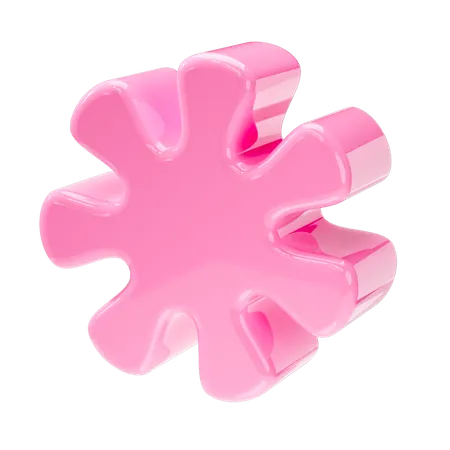 Flower Shape  3D Icon