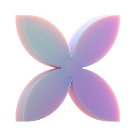 Flower Shape  3D Icon