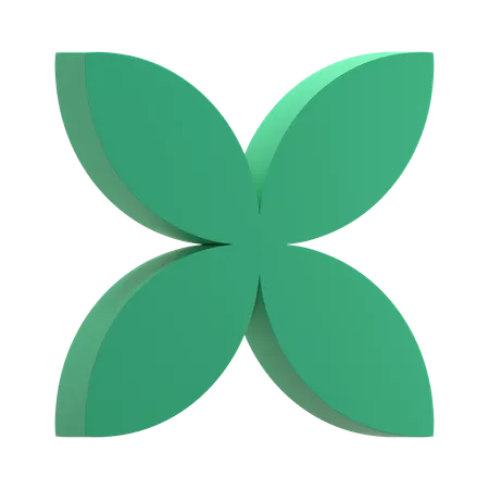 Flower Shape  3D Icon
