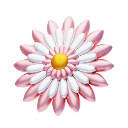 Flower Shape Has Many Attractive Petals  3D Icon