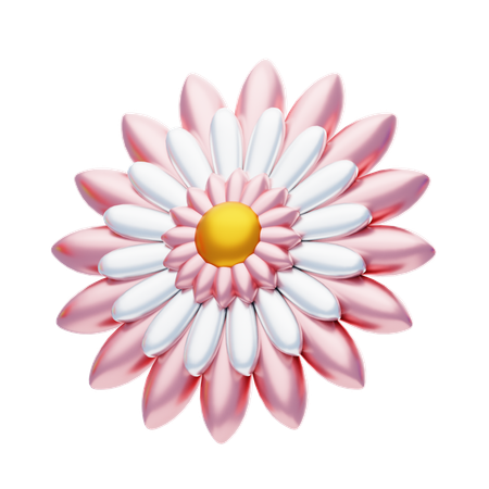 Flower Shape Has Many Attractive Petals  3D Icon