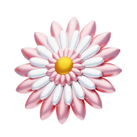 Flower Shape Has Many Attractive Petals  3D Icon