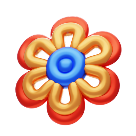 Flower Shape Has Rounded Corners  3D Icon