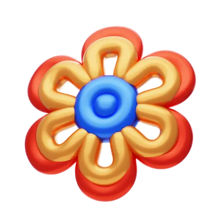 Flower Shape Has Rounded Corners  3D Icon