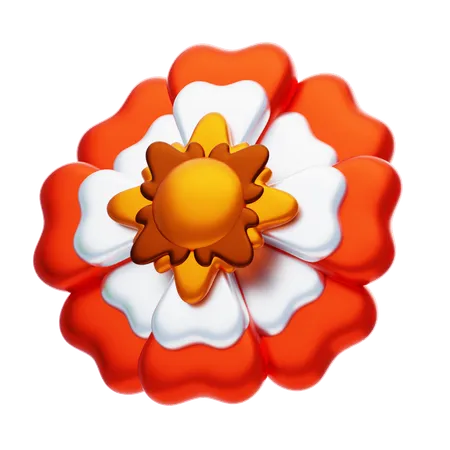 Flower Shape That Has Dense Petals  3D Icon