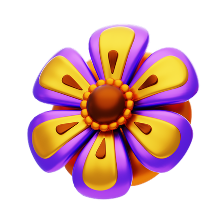 Flower Shapes Has Beautiful Petals  3D Icon