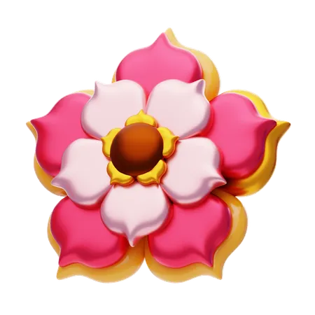 Flower Shapes Has Charming Petals  3D Icon