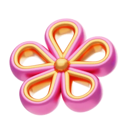 Flower Shapes Have A Curved Shape  3D Icon