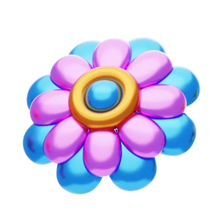 Flower Shapes Have Charming Shapes And Colors  3D Icon