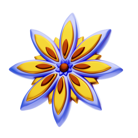 Flower Shapes Have Sharp Looking Petals  3D Icon