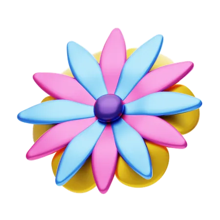 Flower Shapes Have Striking Colors  3D Icon