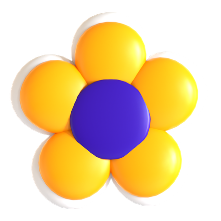 Flower Sticker  3D Icon