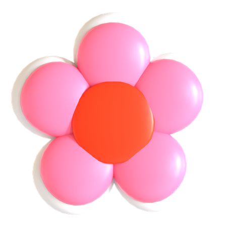 Flower Sticker  3D Icon