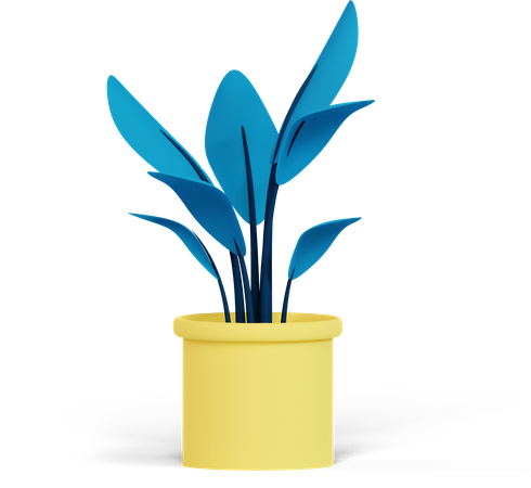 Flower Vase  3D Illustration