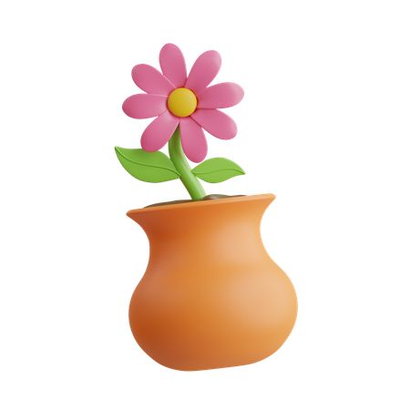 Flower Vase  3D Icon