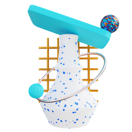 Flower Vase  3D Illustration