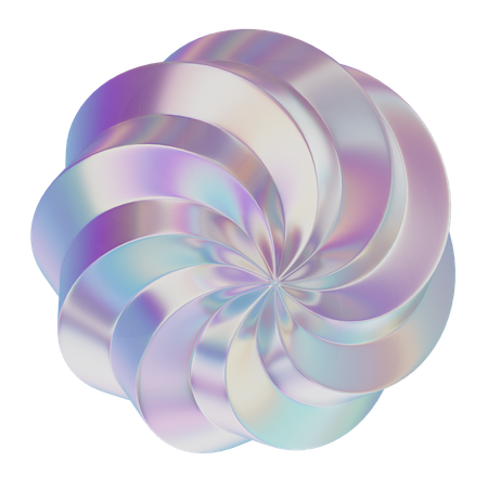 Flower Wave Like Object  3D Icon