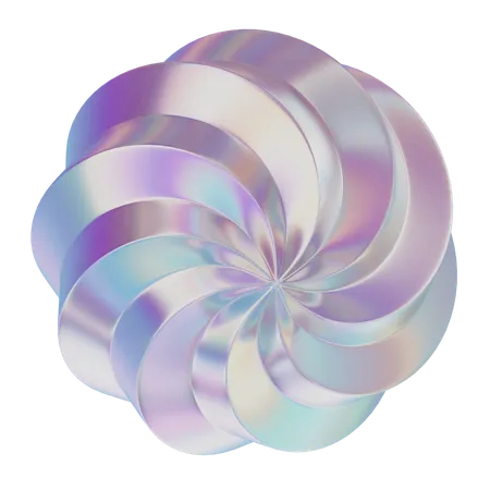 Flower Wave Like Object  3D Icon