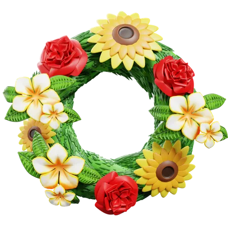 Flower Wreath  3D Icon