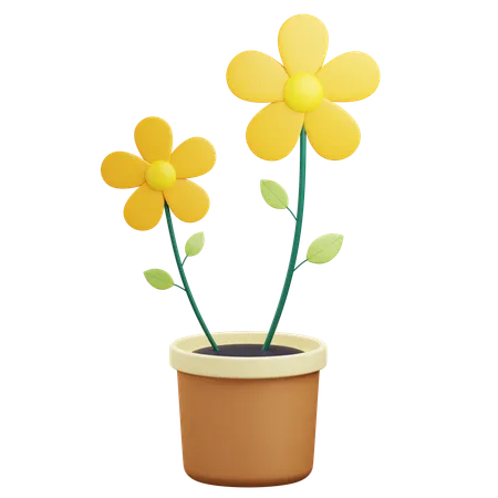 Flowers Pot  3D Icon