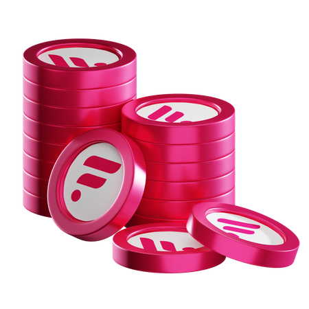 Flr Coin Stacks  3D Icon