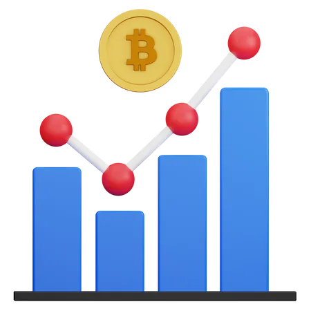 Fluctuation Crypto  3D Illustration