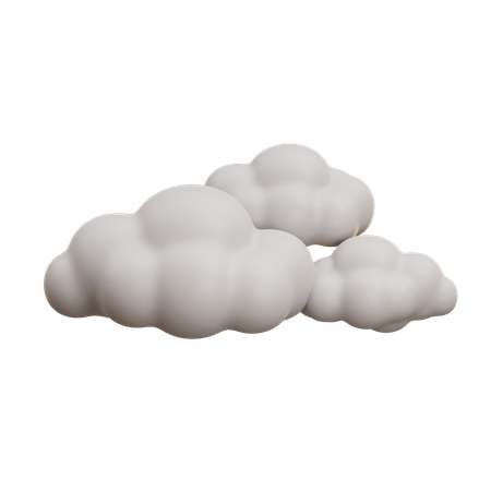 Fluffy Cloud  3D Icon