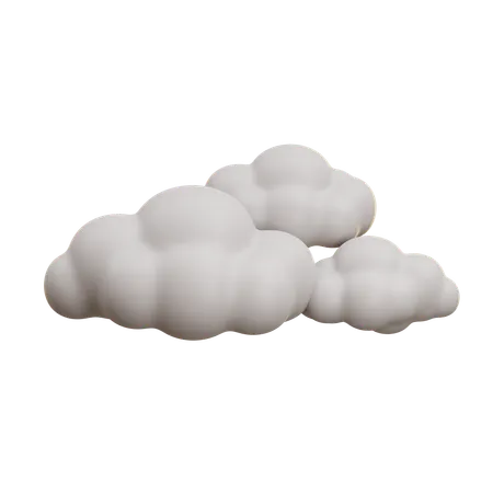 Fluffy Cloud  3D Icon