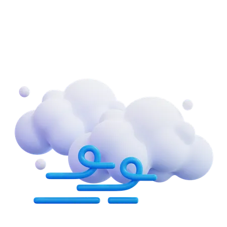 Fluffy Cloud  3D Icon